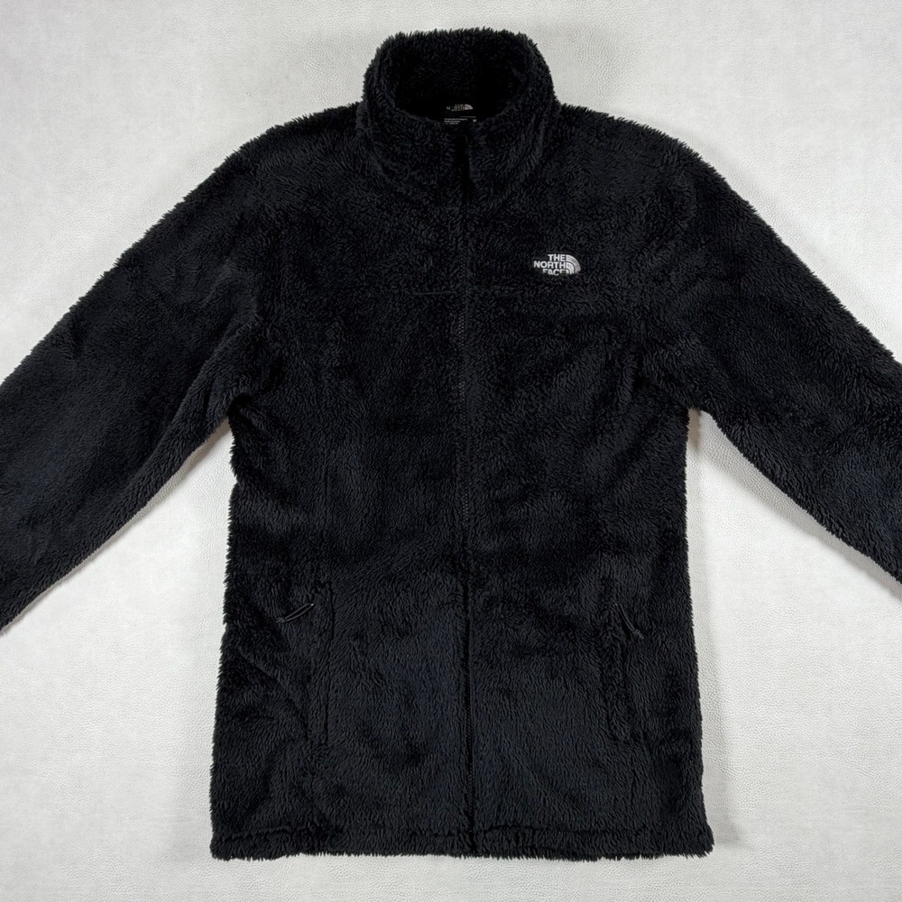 The North Face Womens Medium Osito 2 Fleece Jacket Black Full Zip CP3F